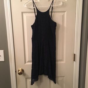 Navy Blue Lace Dress Sz S